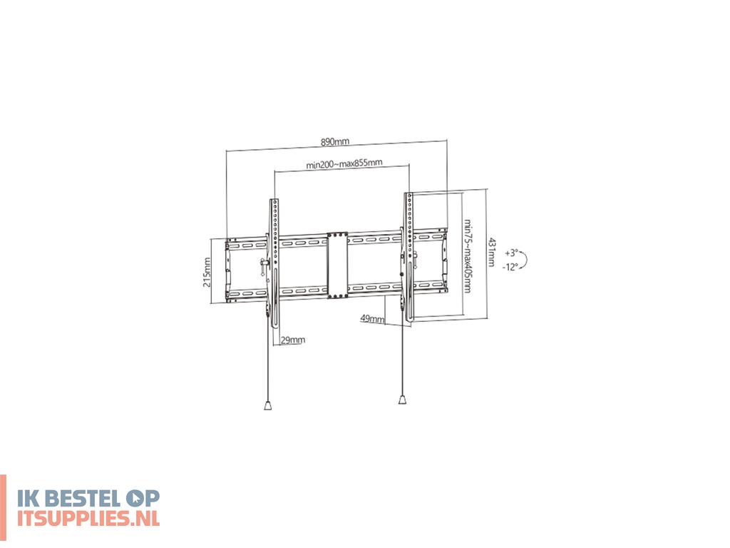 4619006-gembird_wm-90t-01_tv-bevestiging_2-29_m_90_zwart
