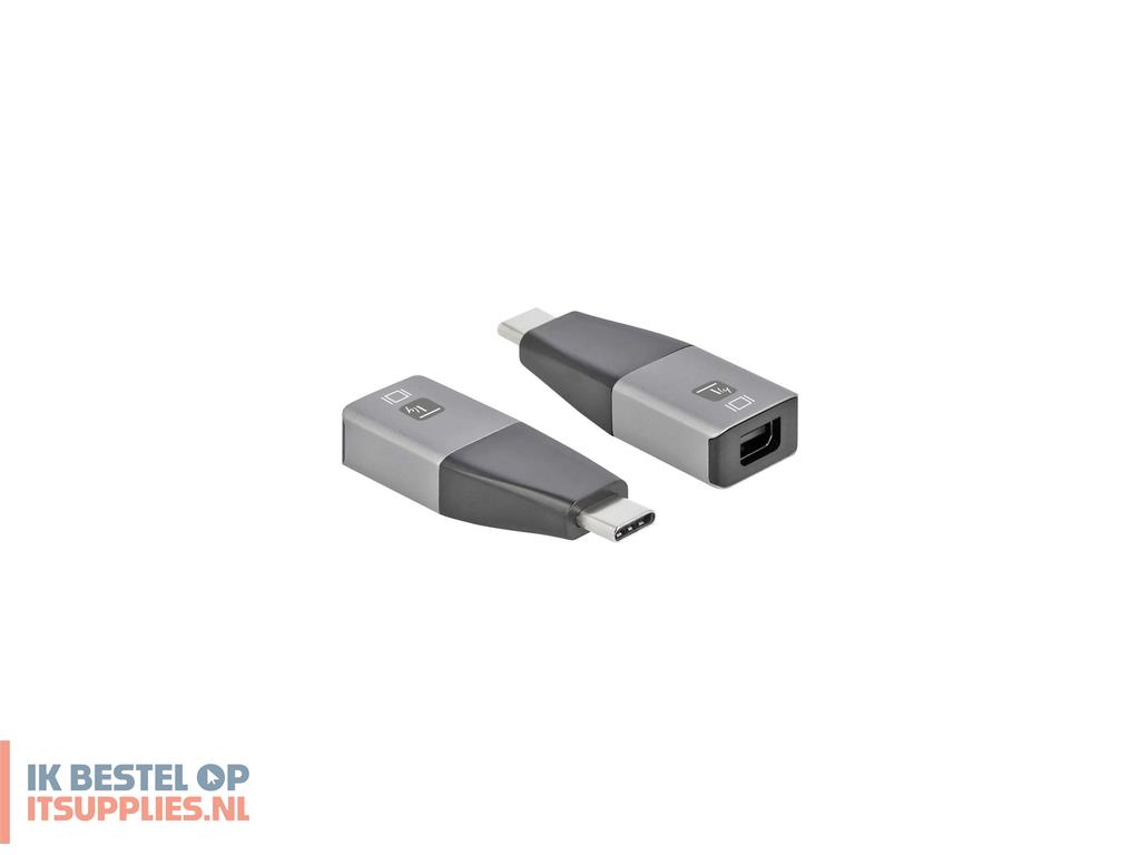 3830382-techly_iadap_usbc-mdp4k60_usb_grafische_adapter_3840_x_2160_pixels_zwart-_zilver