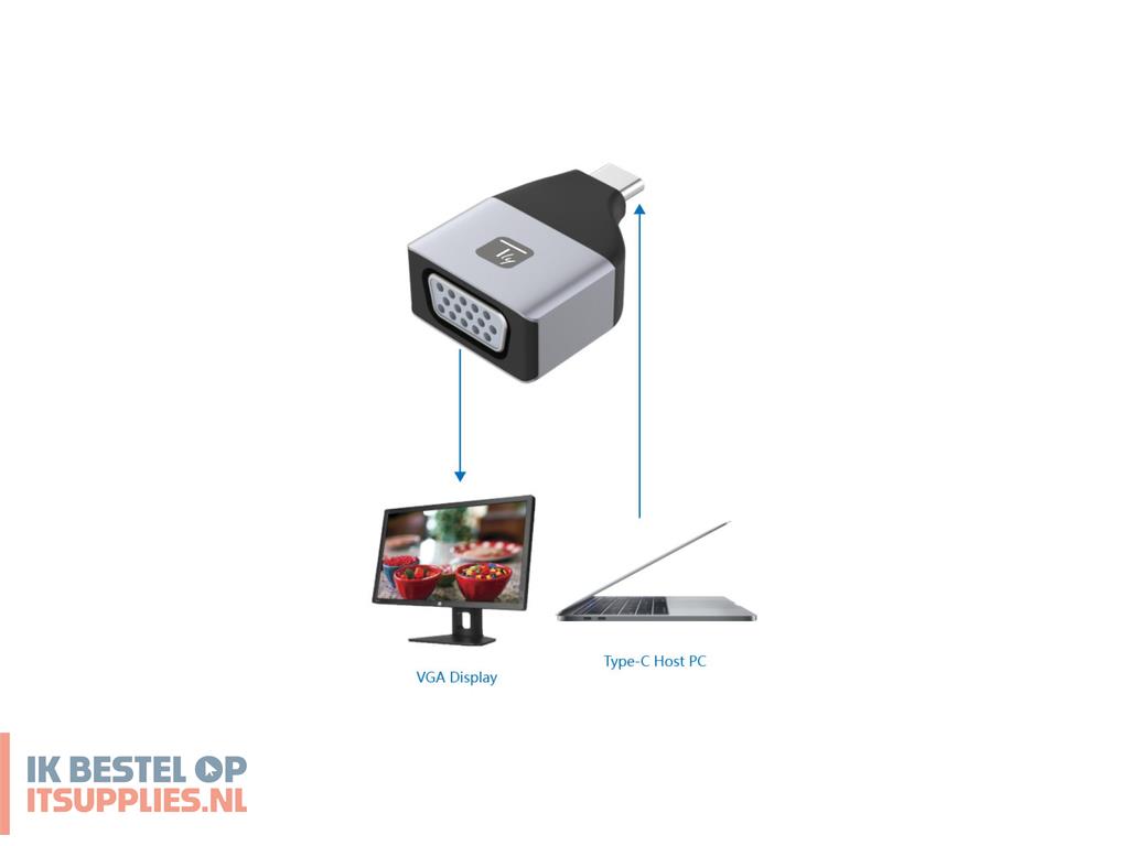 5002251-techly_iadap_usbc-vgac_usb_grafische_adapter_1920_x_1200_pixels_zwart-_zilver