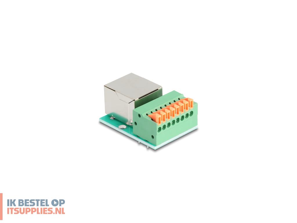 3148356-delock_90652_tussenstuk_voor_kabels_rj45_8_pin_terminal_block_groen-_zilver