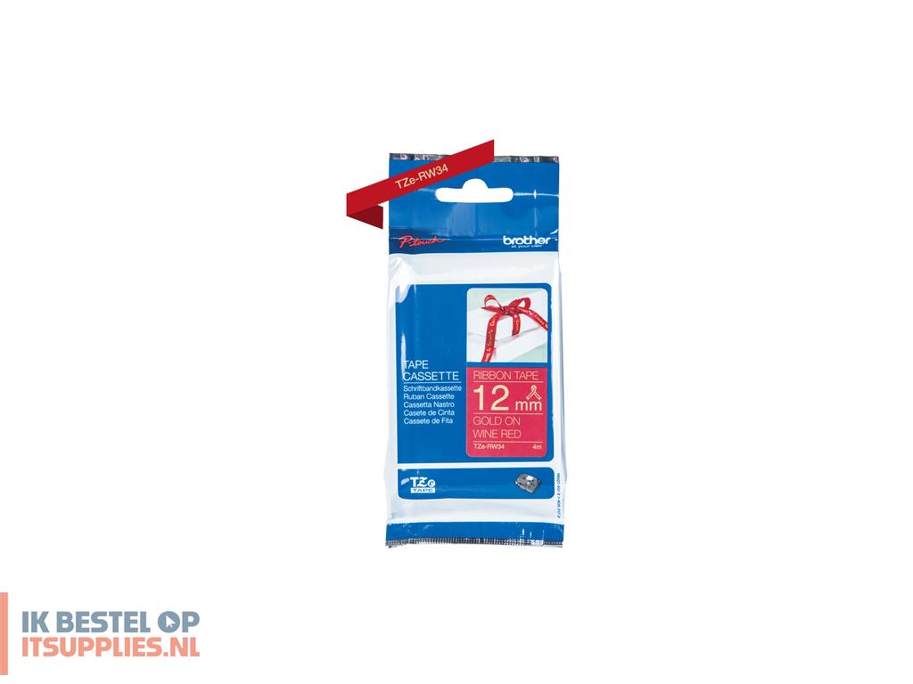 0720861-brother_tze-rw34_labelprinter-tape_goud_op_rood