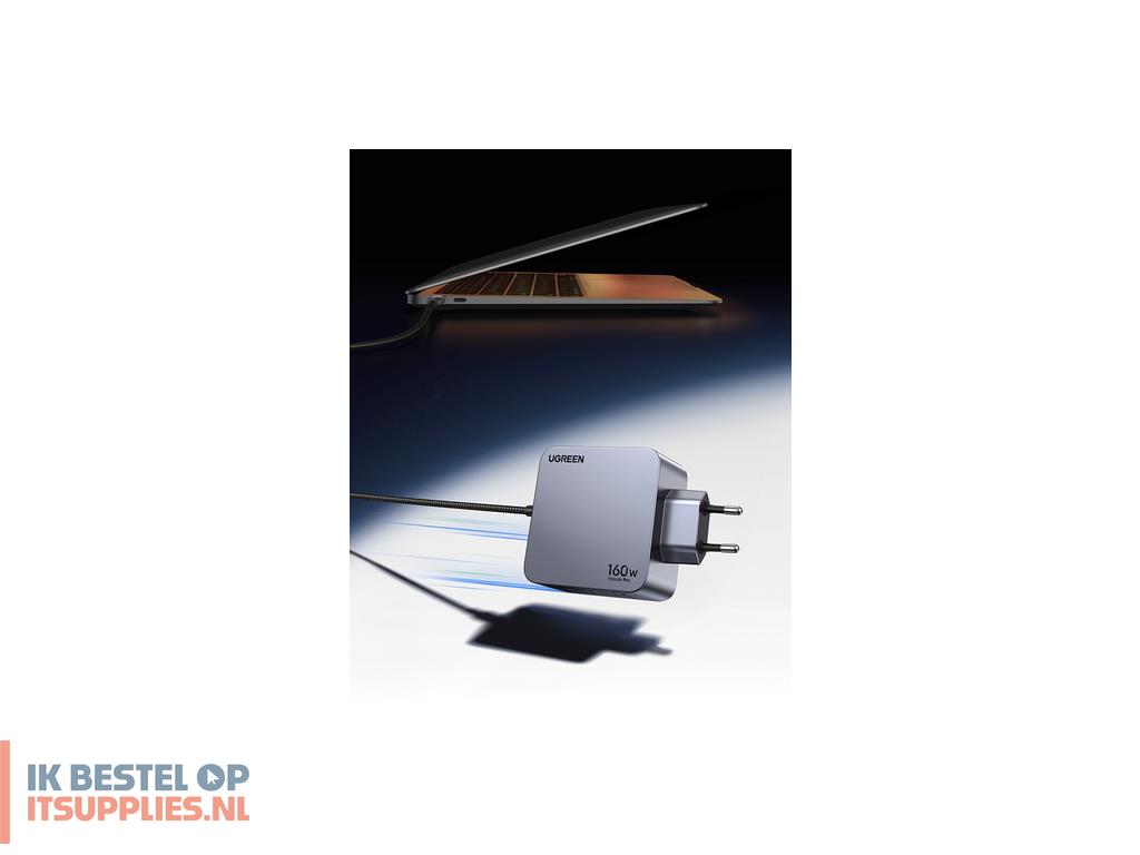 4430155-ugreen_nexode_pro_160w_gan_charger_with_usb-c_cable_universeel_zwart-_grijs_ac_snel_opladen_binnen
