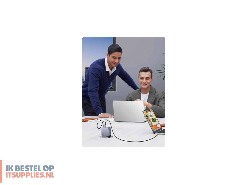 4433067-ugreen_nexode_pro_160w_gan_charger_with_usb-c_cable_universeel_zwart-_grijs_ac_snel_opladen_binnen
