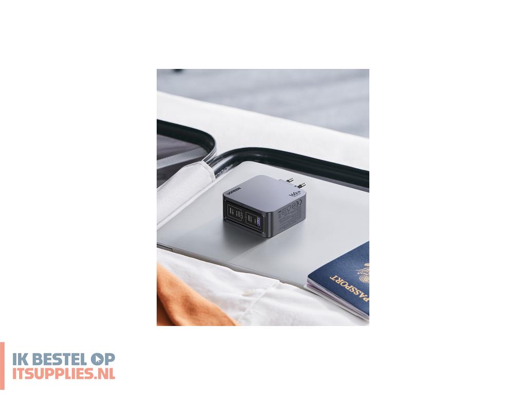 4444038-ugreen_nexode_pro_160w_gan_charger_with_usb-c_cable_universeel_zwart-_grijs_ac_snel_opladen_binnen