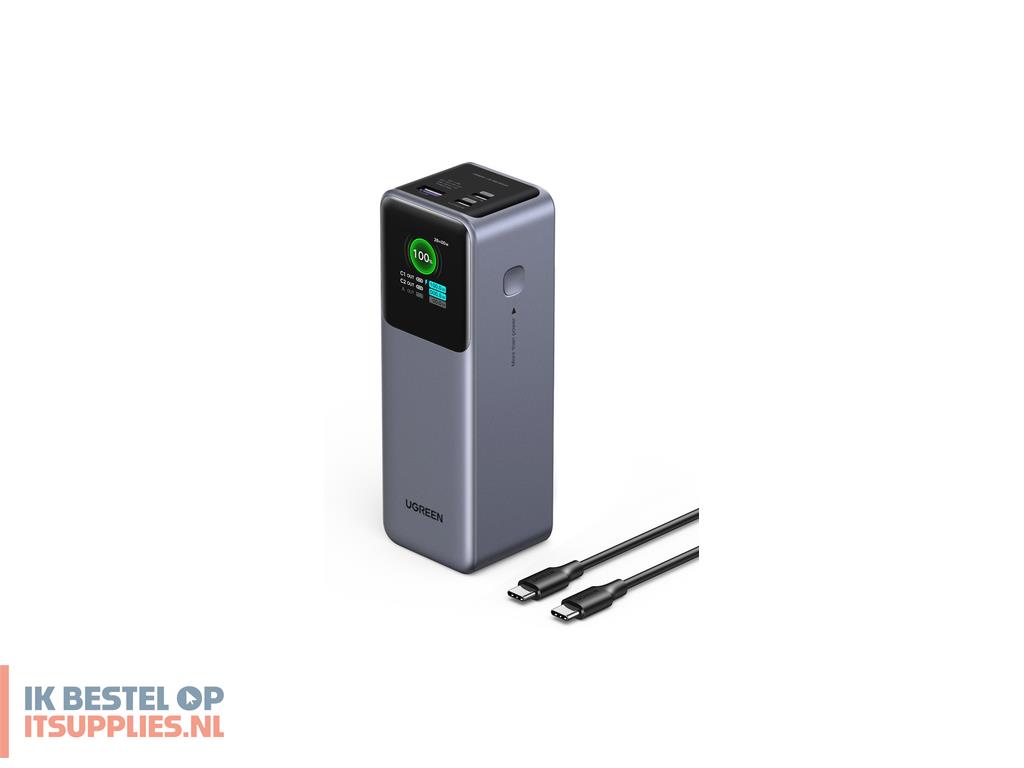 1734336-ugreen_25000mah_200w_fast_charging_powerbank_grijs