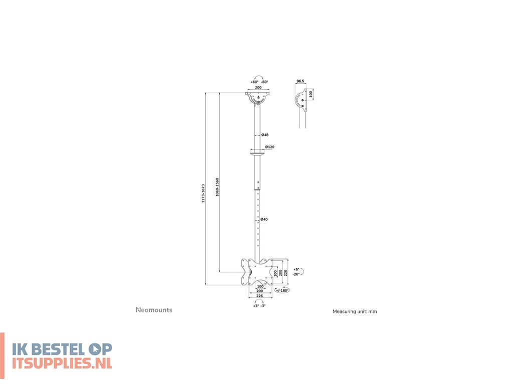 3829612-neomounts_cl35-340bl22_tv-bevestiging_106-7_cm_42_zwart