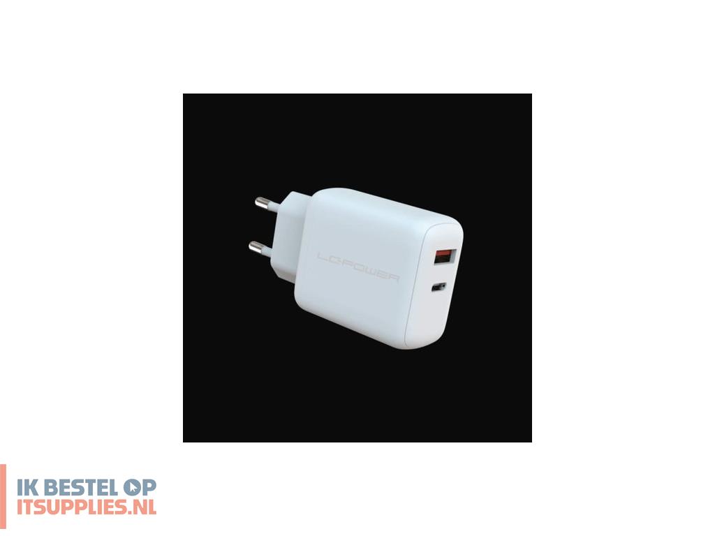 2013808-lc-power_lc-gan-45_oplader_voor_mobiele_apparatuur_universeel_wit_ac_snel_opladen_binnen