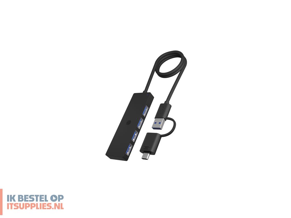 0741989-icy_box_ib-hub1424-c3_usb_32_gen_1_31_gen_1_type-a_type-c_5000_mbits_zwart