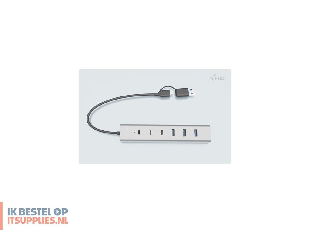 5418876-i-tec_cahubmetal7_interface_hub_usb_32_gen_1_31_gen_1_type-a_type-c_5_mbits_grijs