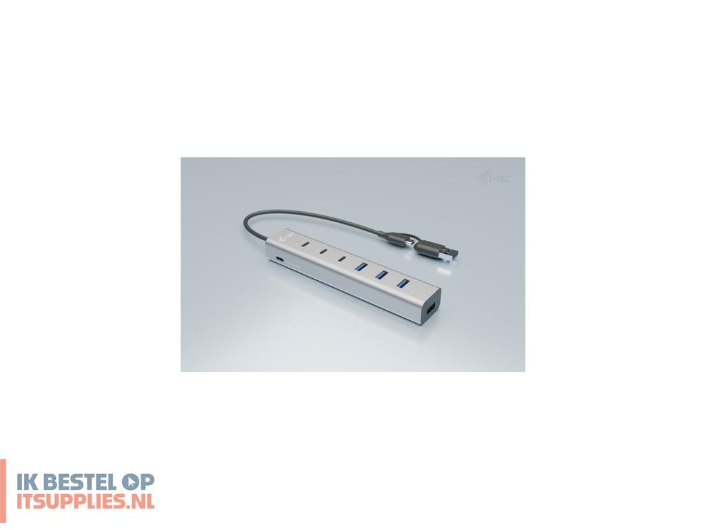 5422245-i-tec_cahubmetal7_interface_hub_usb_32_gen_1_31_gen_1_type-a_type-c_5_mbits_grijs
