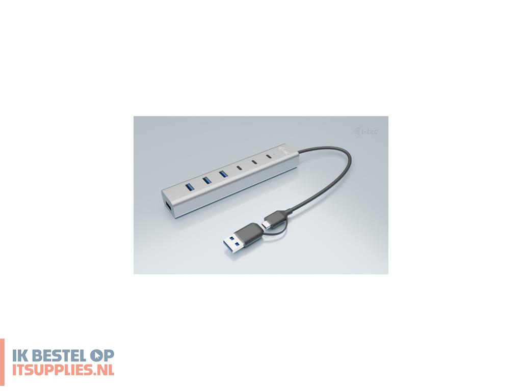 5425067-i-tec_cahubmetal7_interface_hub_usb_32_gen_1_31_gen_1_type-a_type-c_5_mbits_grijs