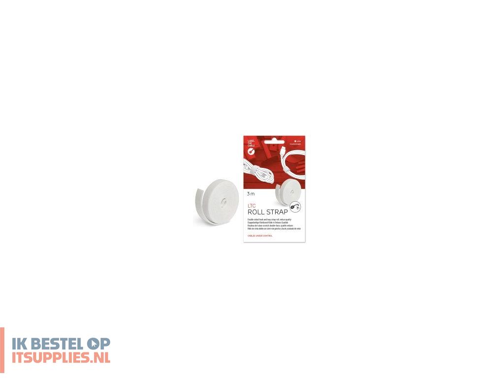 1541194-label-the-cable_ltc_1220_kabelbeheersysteem_bureaumuur_flexibele_kabelslang_wit_1_stuks