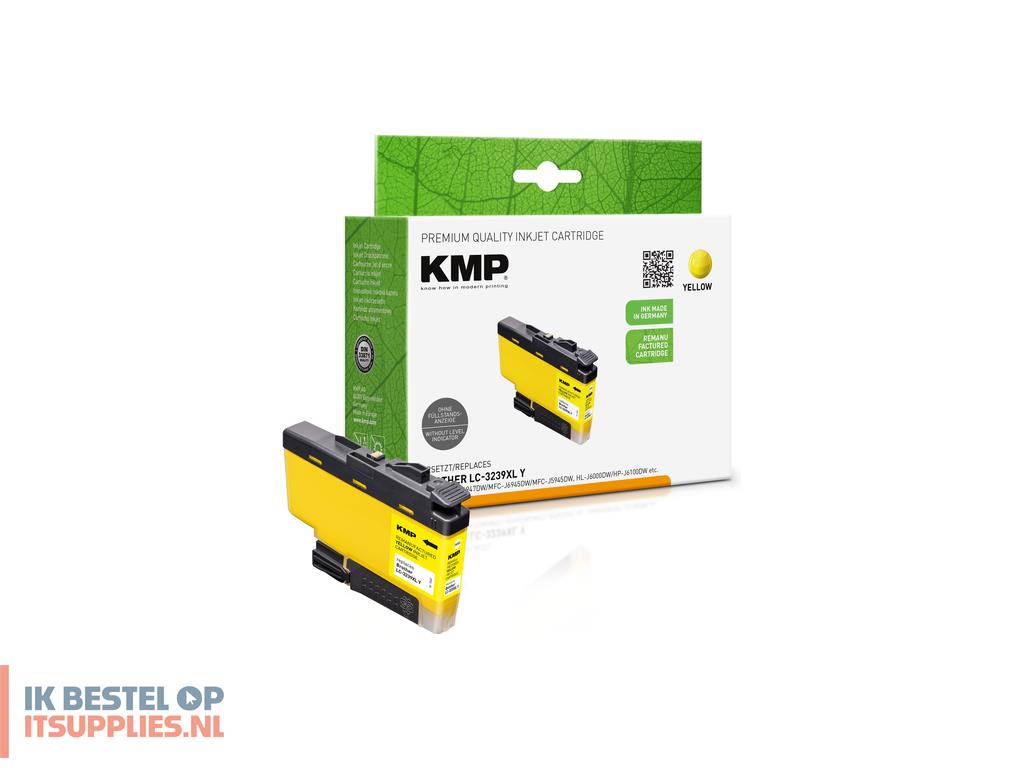3846255-kmp_1543-4009_inktcartridge_1_stuks_compatibel_hoog_xl_rendement_geel