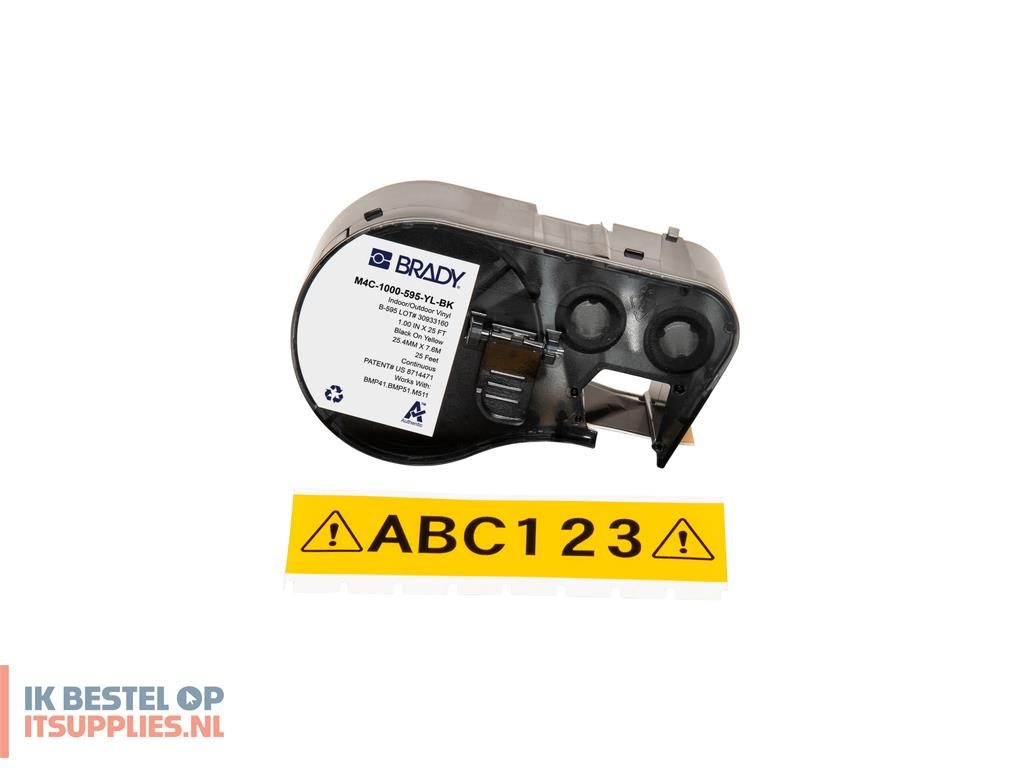 4537328-brady_m4c-1000-595-yl-bk_printeretiket_zwart-_geel_zelfklevend_printerlabel