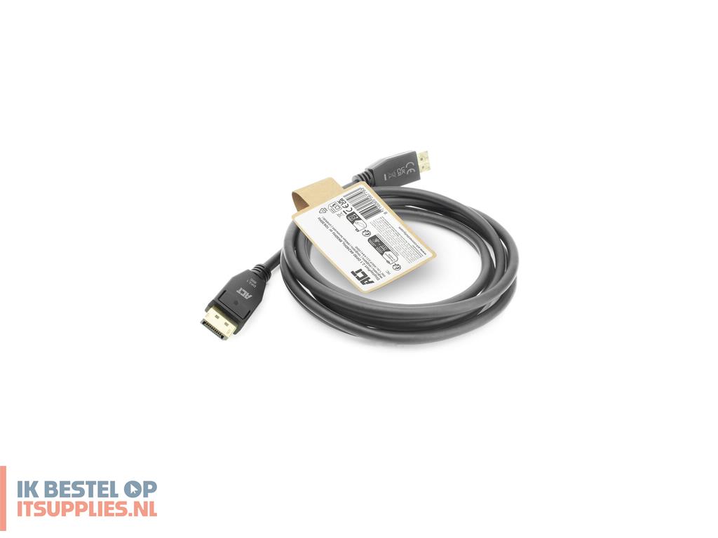 1335408-act_ak4083_displayport_kabel_3_m_zwart