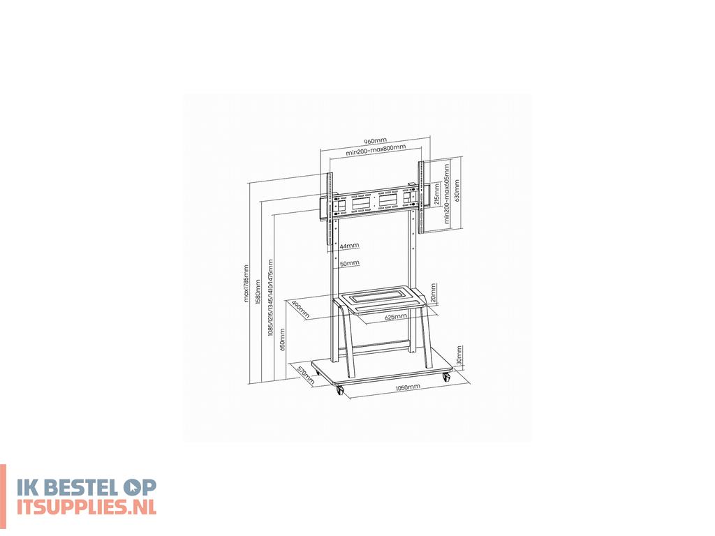 0252974-gembird_tvs-100f-01_bevestiging_voor_signage-beeldschermen_2-54_m_100_zwart