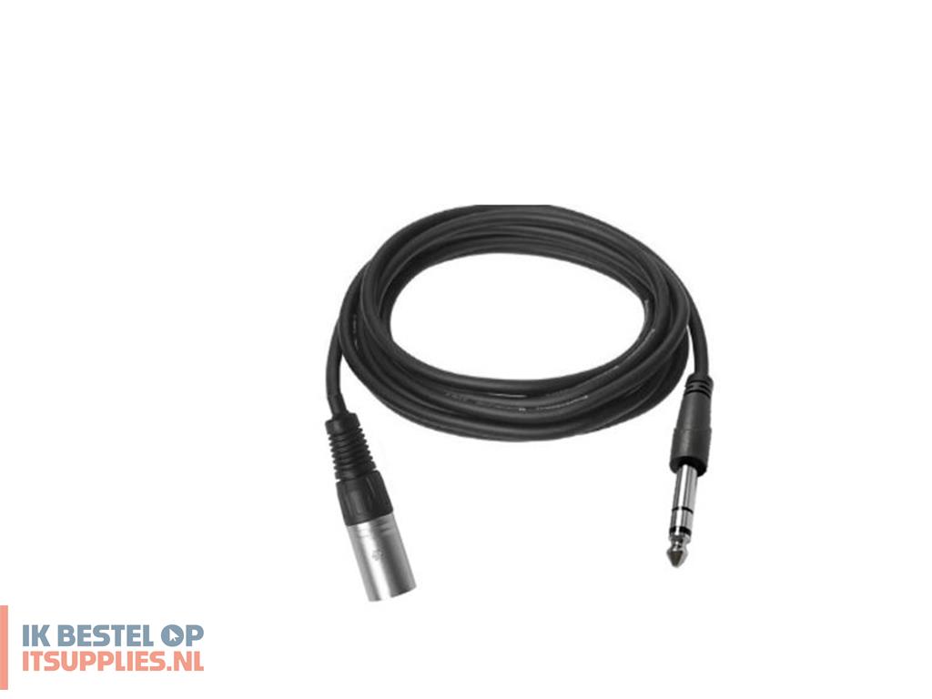 2525586-vivolink_proaudxlrjacks1_audio_kabel_1_m_xlr_635mm_trs_zwart