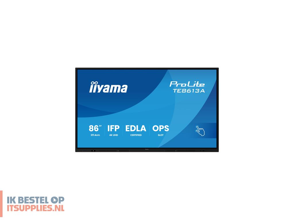 5235943-iiyama_te8613a-b1ag_beeldkrant_interactief_flatscreen_2-17_m_856_wifi_450_cdm²_4k_ultra_hd_zwart