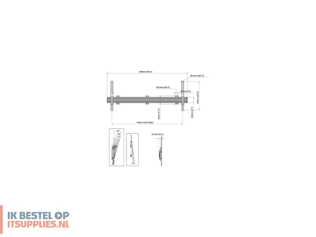 3049838-multibrackets_3298_bevestiging_voor_signage-beeldschermen_2-79_m_110_zwart