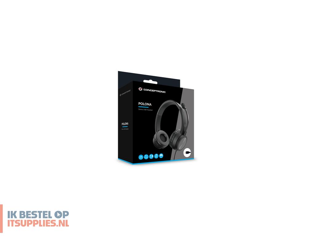 3610340-conceptronic_polona05b_hoofdtelefoonheadset_bedraad_hoofdband_oproepenmuziek_usb_type-a_zwart