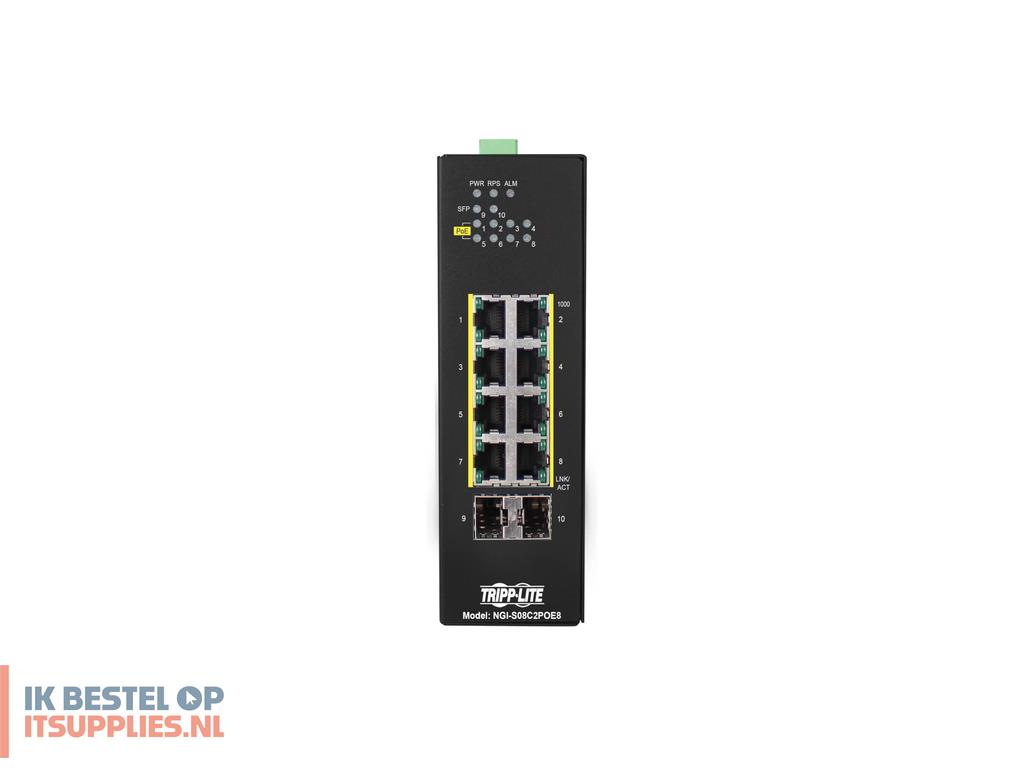 0755776-tripp_lite_ngi-s08c2poe8_netwerk-switch_managed_gigabit_ethernet_101001000_power_over_ethernet_poe_zwart