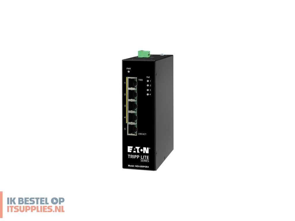4009829-tripp_lite_ngi-u05poe4_netwerk-switch_unmanaged_gigabit_ethernet_101001000_power_over_ethernet_poe_zwart