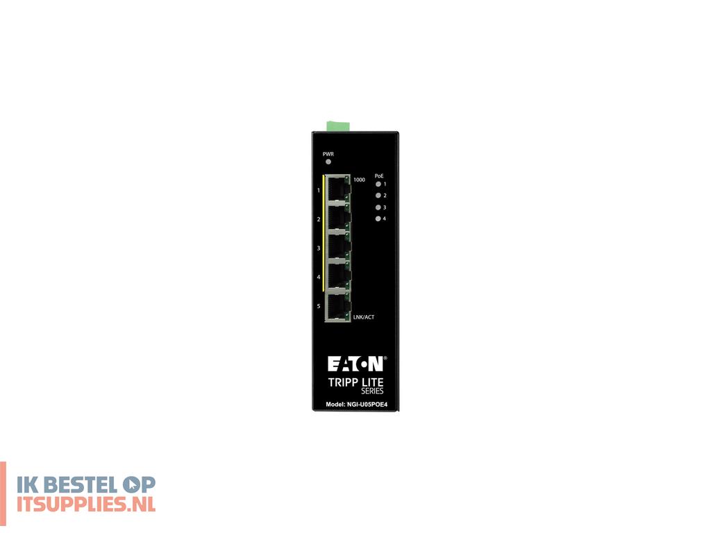 4012957-tripp_lite_ngi-u05poe4_netwerk-switch_unmanaged_gigabit_ethernet_101001000_power_over_ethernet_poe_zwart