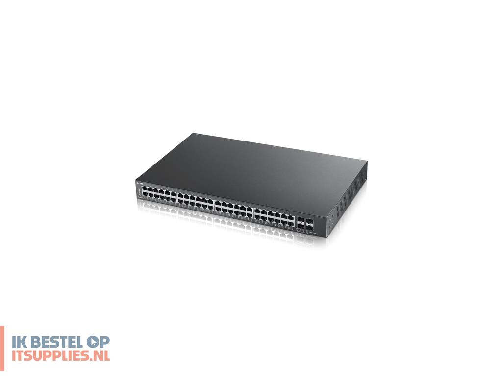 3058967-refurbished_zyxel_gs1910-48_netwerk-switch_managed_l2_gigabit_ethernet_101001000_zwart