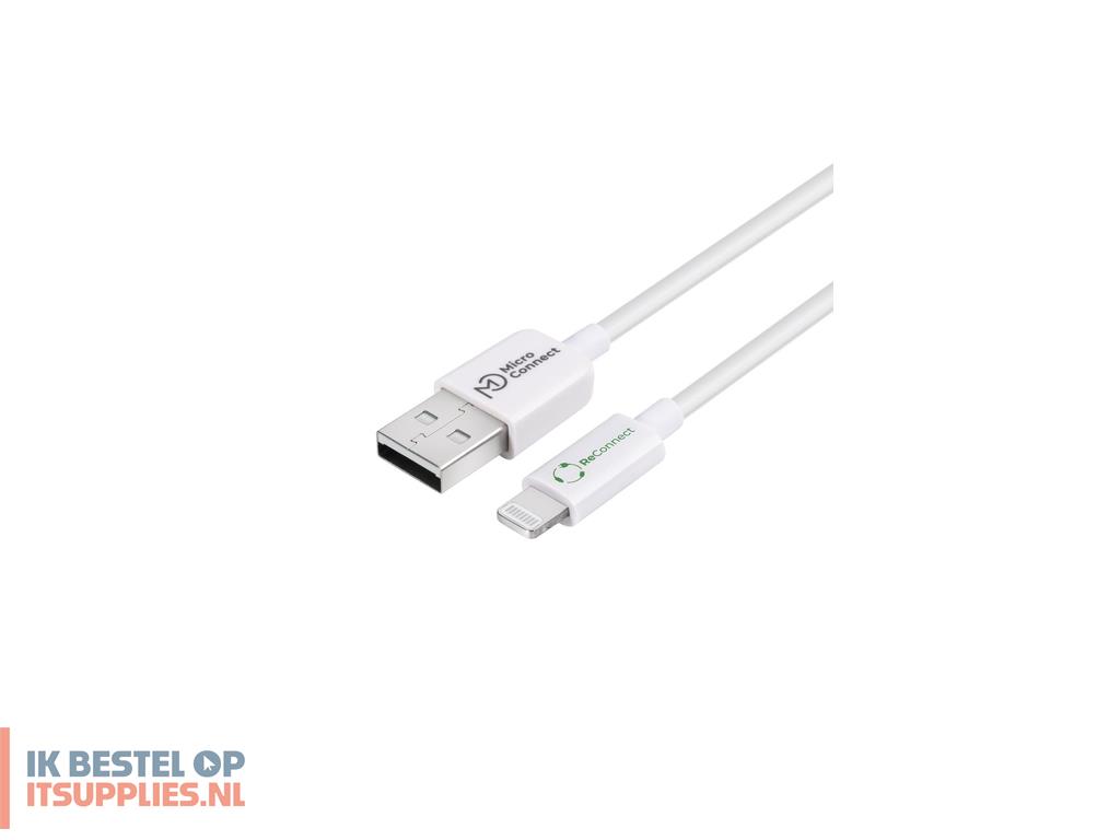 0032070-microconnect_eco-lightning015_lightning-kabel_0-15_m_wit