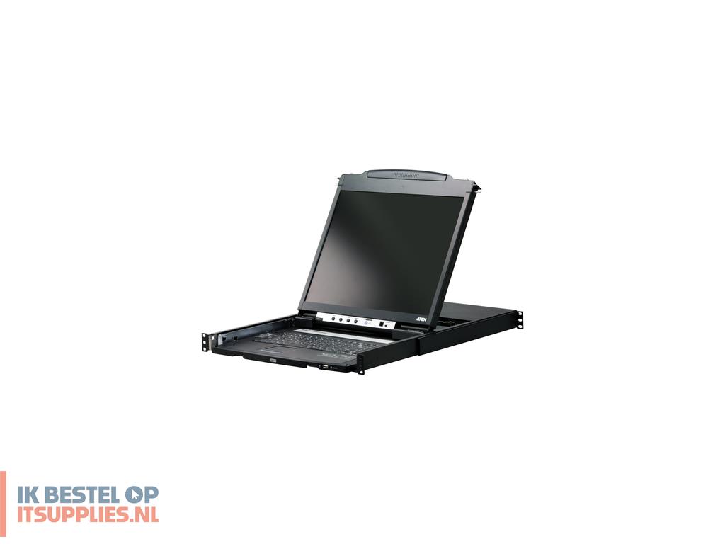 4518665-aten_cl5800n_rack_console_48-3_cm_19_1280_x_1024_pixels_metaal_zwart_1u