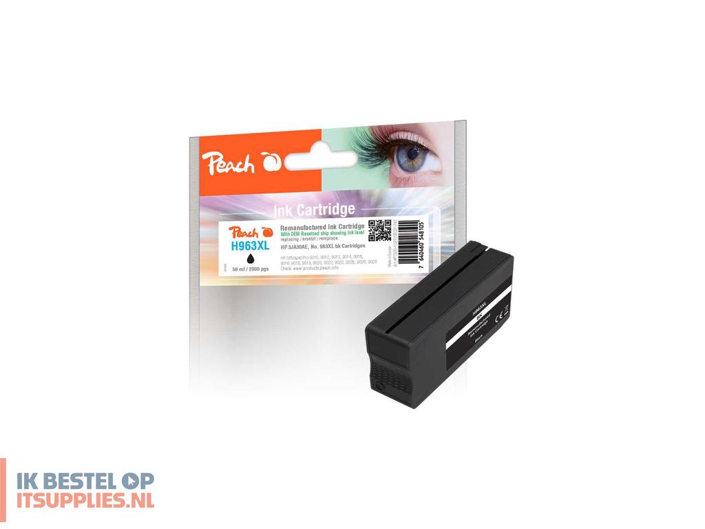 4515795-peach_pi300-1027_inktcartridge_1_stuks_compatibel_hoog_xl_rendement_zwart