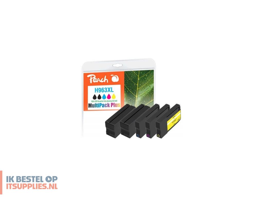 2605938-peach_pi300-1032_inktcartridge_5_stuks_compatibel_hoog_xl_rendement_zwart-_cyaan-_roze-_geel