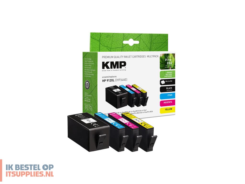 4557149-kmp_1765-4005_inktcartridge_4_stuks_compatibel_hoog_xl_rendement_cyaan-_zwart-_geel-_magenta