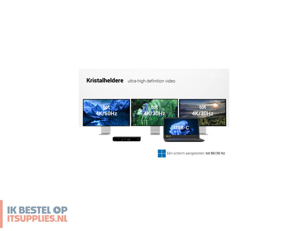3011269-i-tec_tb4tripledockpd_laptop_dock_poortreplicator_bedraad_zwart