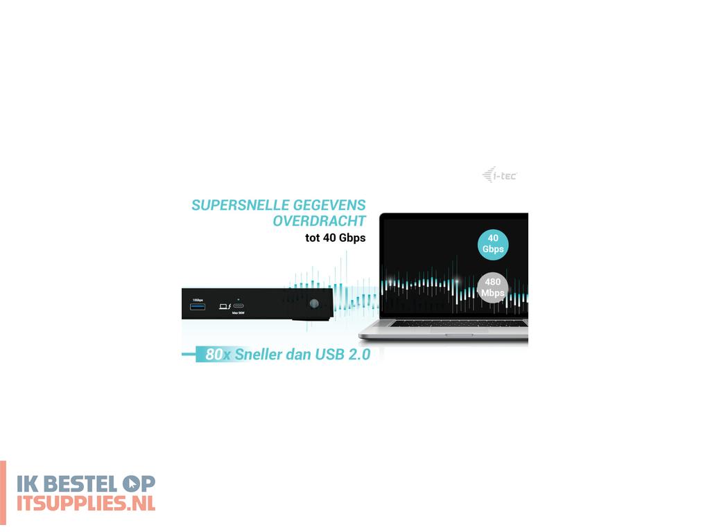 3025497-i-tec_tb4tripledockpd_laptop_dock_poortreplicator_bedraad_zwart