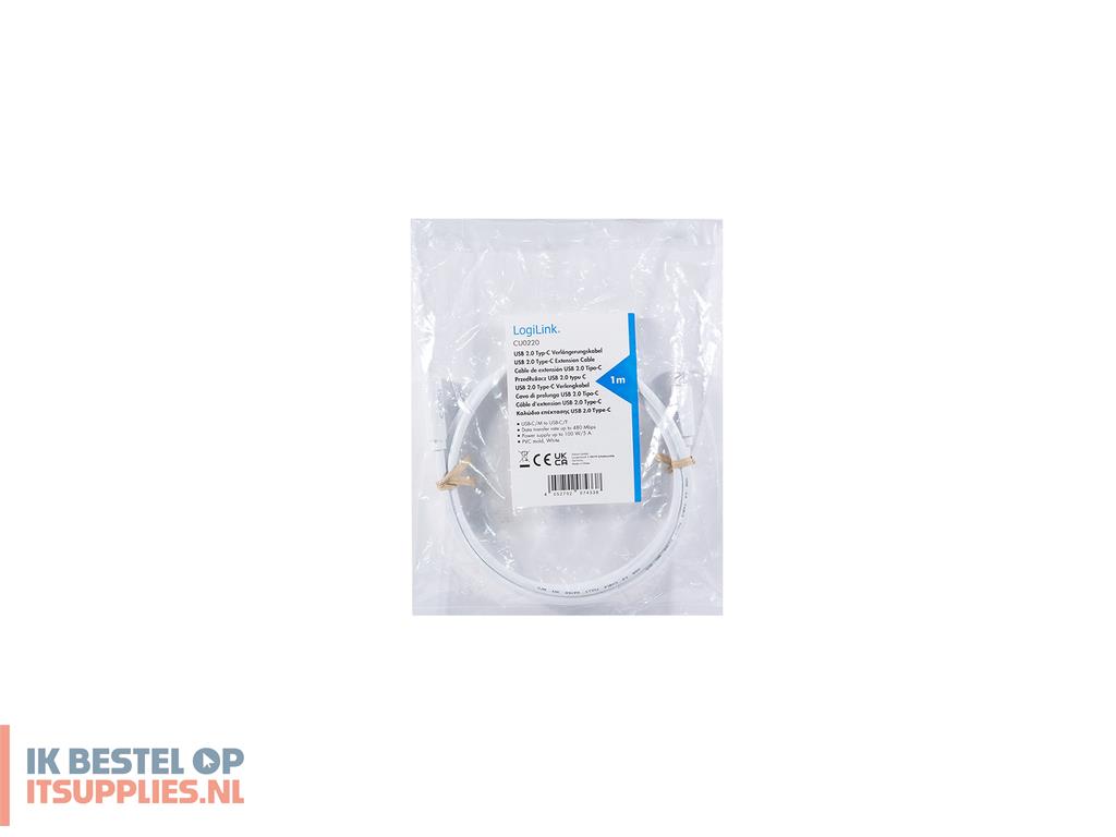 0707521-logilink_cu0220_usb-kabel_usb_20_1_m_usb_c_wit