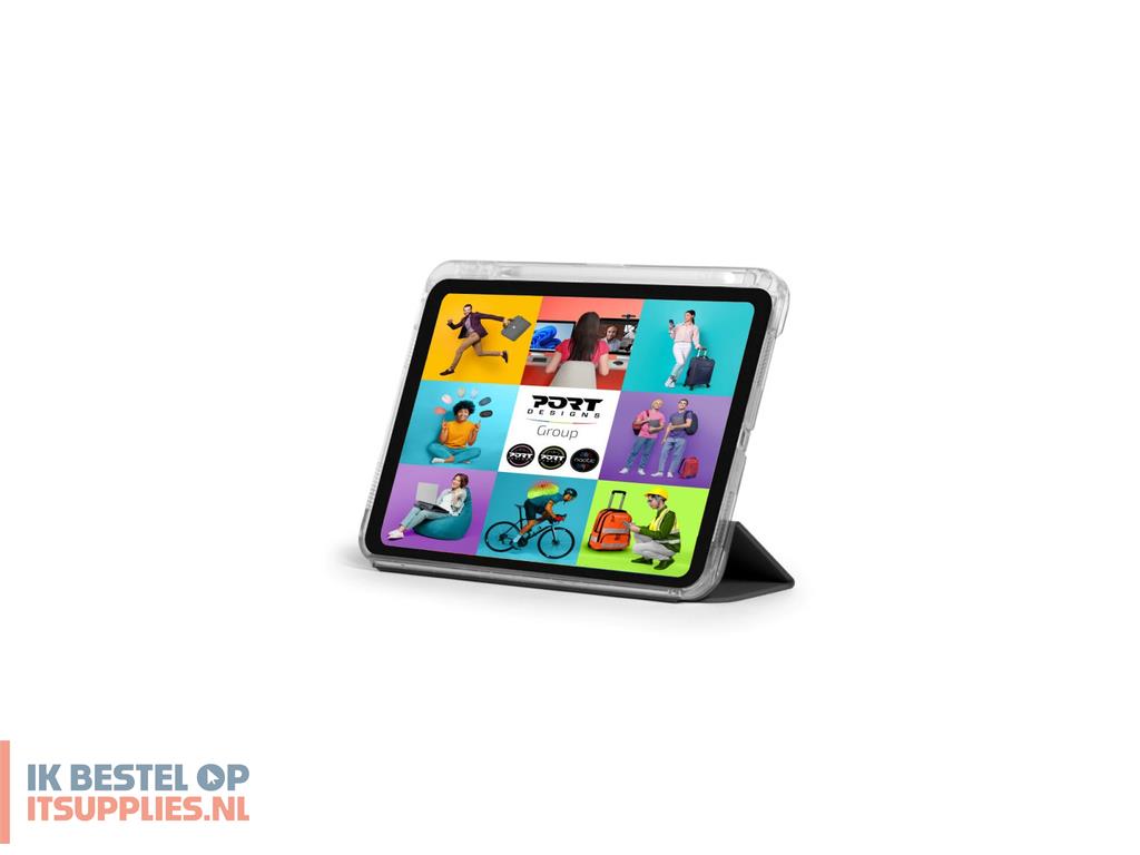0126636-port_designs_201355_tabletbehuizing_27-7_cm_109_flip_case_zwart-_lavendel-_transparant