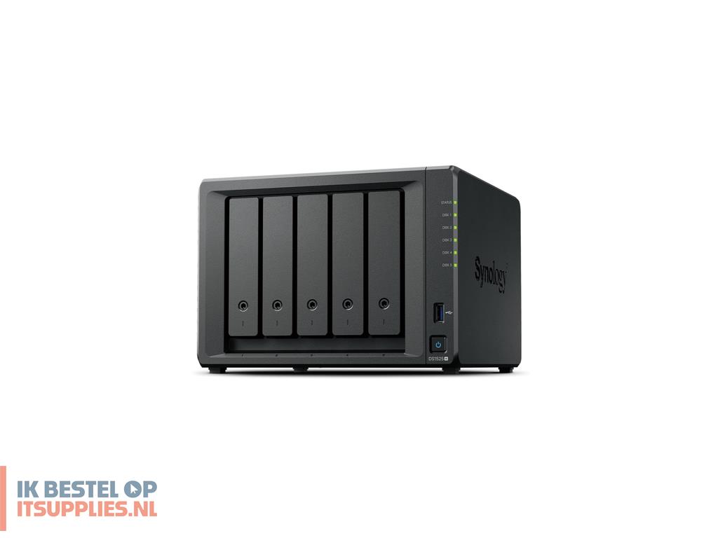 5031634-synology_diskstation_ds1525_data-opslag-server_nas_ryzen_embedded_v1500b_8_gb_ddr4_0_tb_zwart