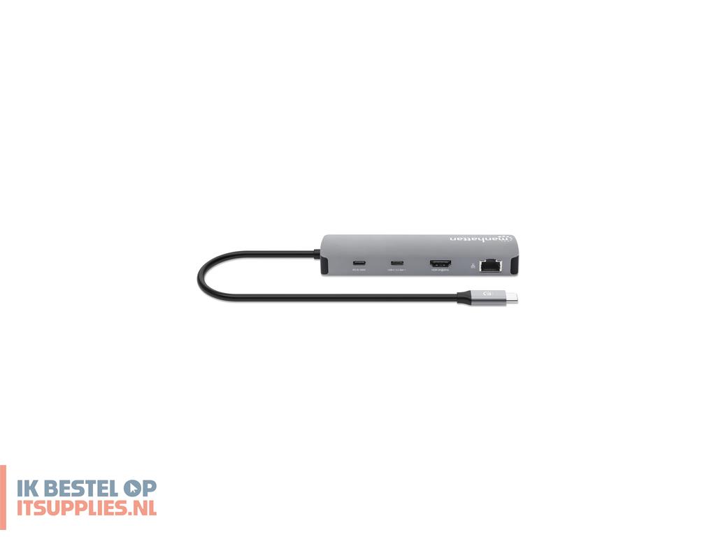 1800550-manhattan_190459_laptop_dock_poortreplicator_bedraad_usb_32_gen_1_31_gen_1_type-c_grijs