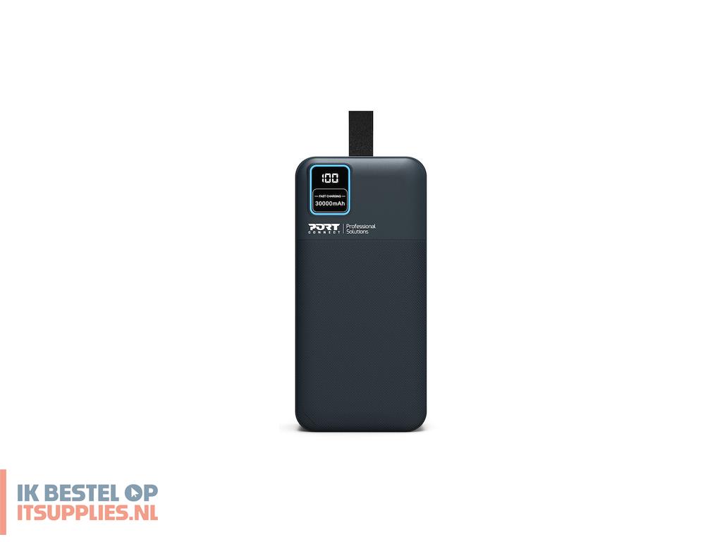 3039092-port_designs_907003_powerbank_lithium-polymeer_lipo_30000_mah_zwart