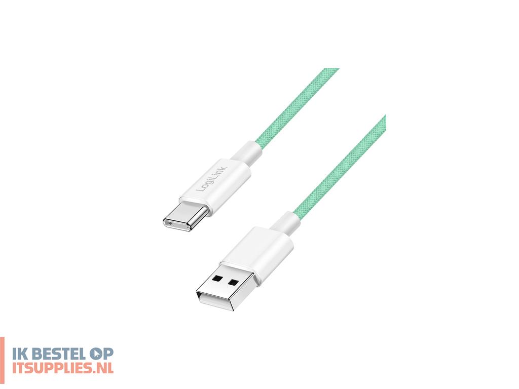 2002158-logilink_cu0326_usb-kabel_usb_20_0-5_m_usb_a_usb_c_groen