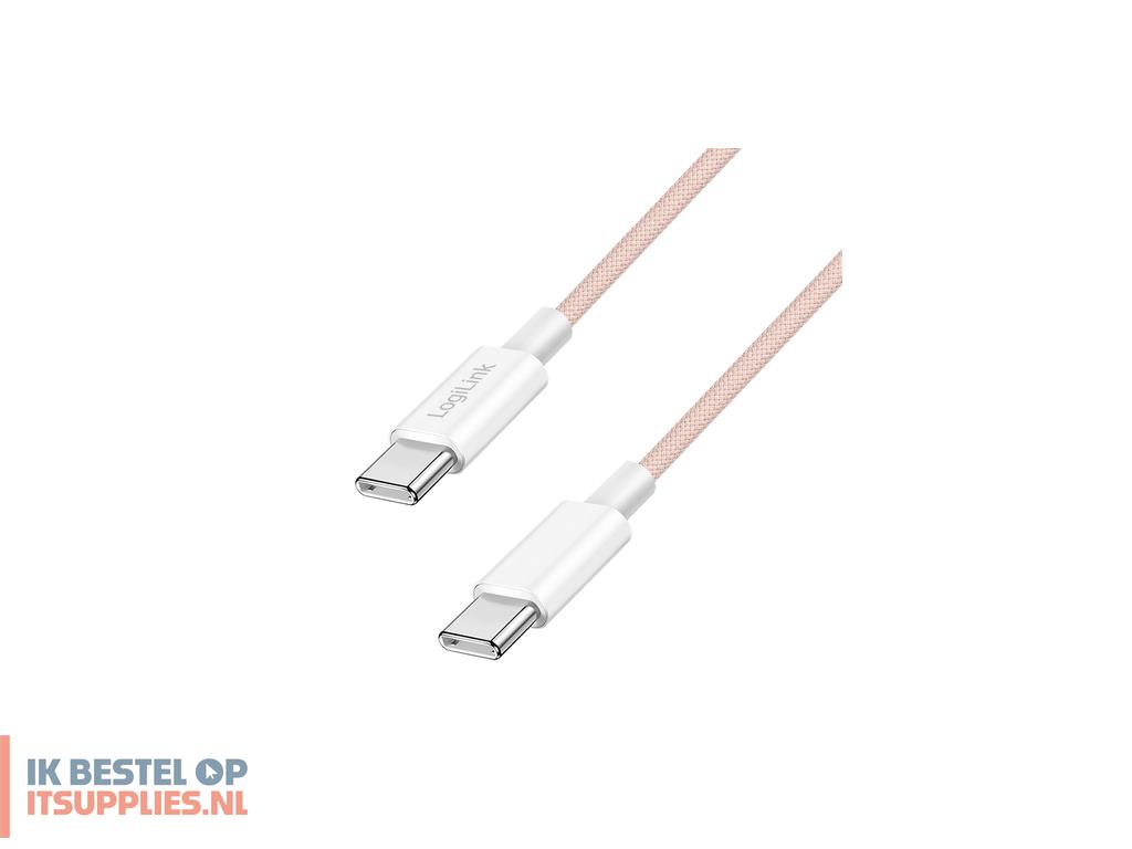 4647683-logilink_cu0343_usb-kabel_usb_20_1-5_m_usb_c_roze