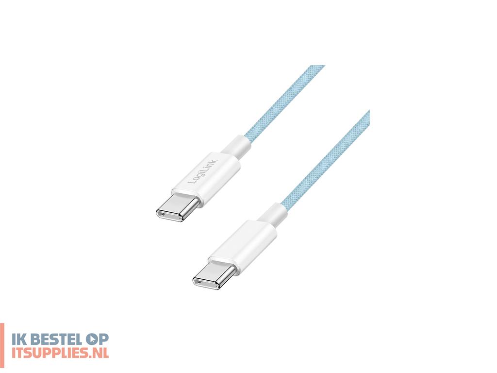 0253218-logilink_cu0349_usb-kabel_usb_20_1-5_m_usb_c_blauw