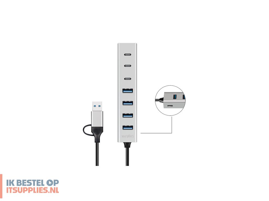 3059050-logilink_ua0442_interface_hub_usb_32_gen_1_31_gen_1_type-a_type-c_5000_mbits_grijs