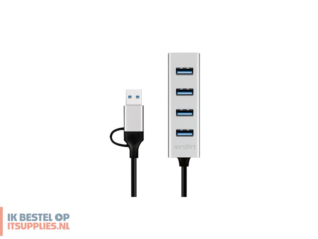 4308043-logilink_ua0455_interface_hub_usb_32_gen_1_31_gen_1_type-a_type-c_5000_mbits_aluminium
