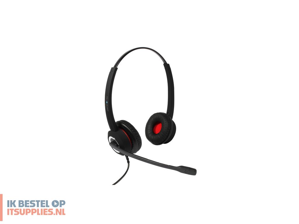 0149377-allnet_6337-102p_bbb_hoofdtelefoonheadset_bedraad_hoofdband_kantoorcallcenter_zwart