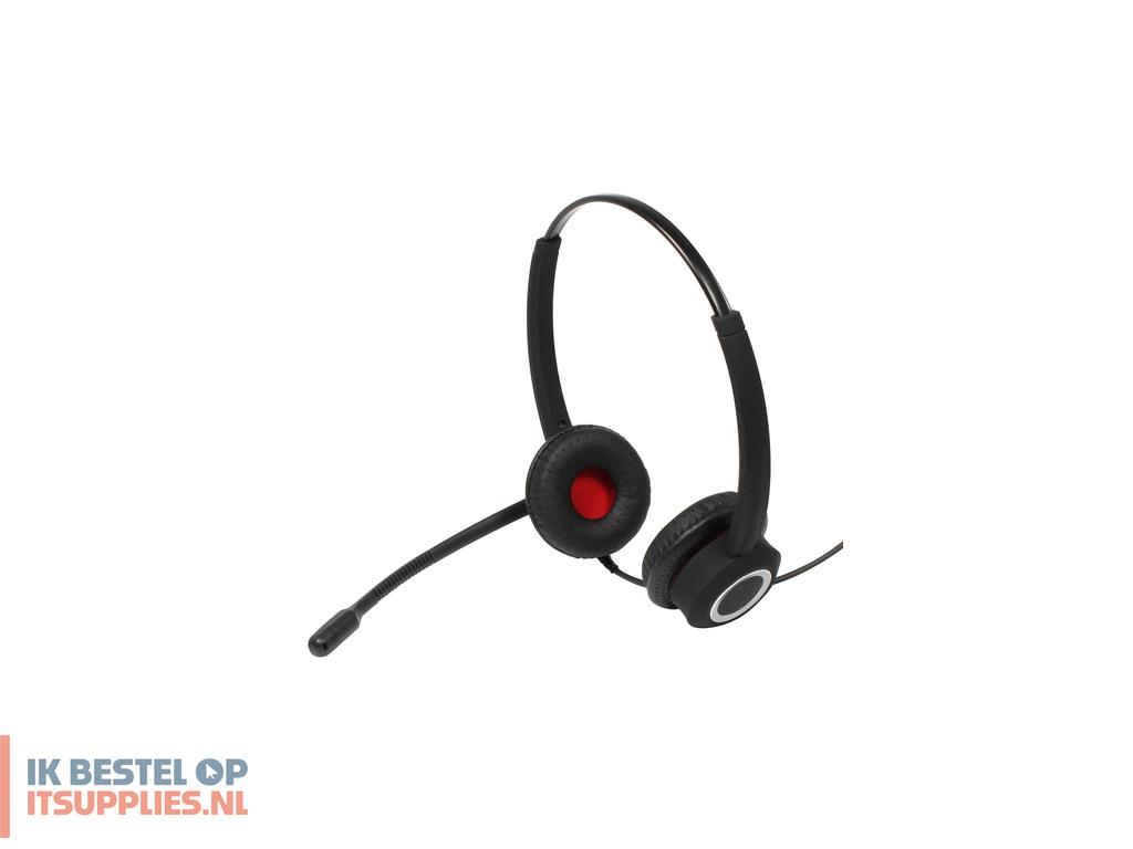 0158149-allnet_6337-102p_bbb_hoofdtelefoonheadset_bedraad_hoofdband_kantoorcallcenter_zwart