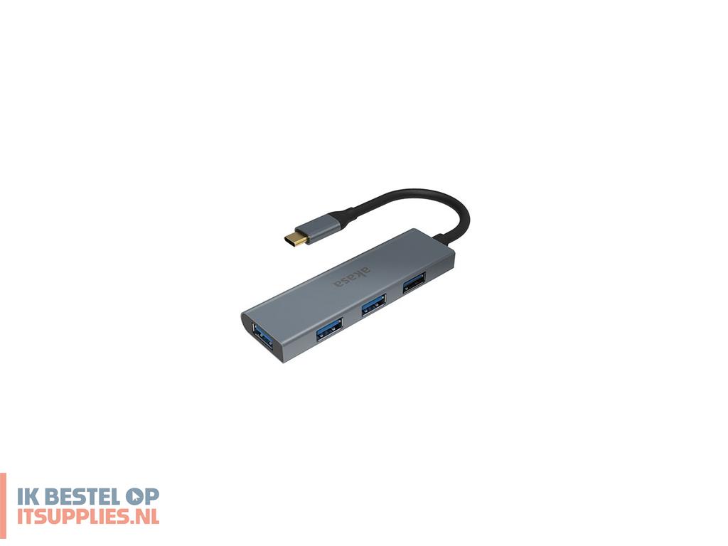 3151438-akasa_ak-cbca25-18bk_interface_hub_usb_32_gen_1_31_gen_1_type-c_5000_mbits_grijs
