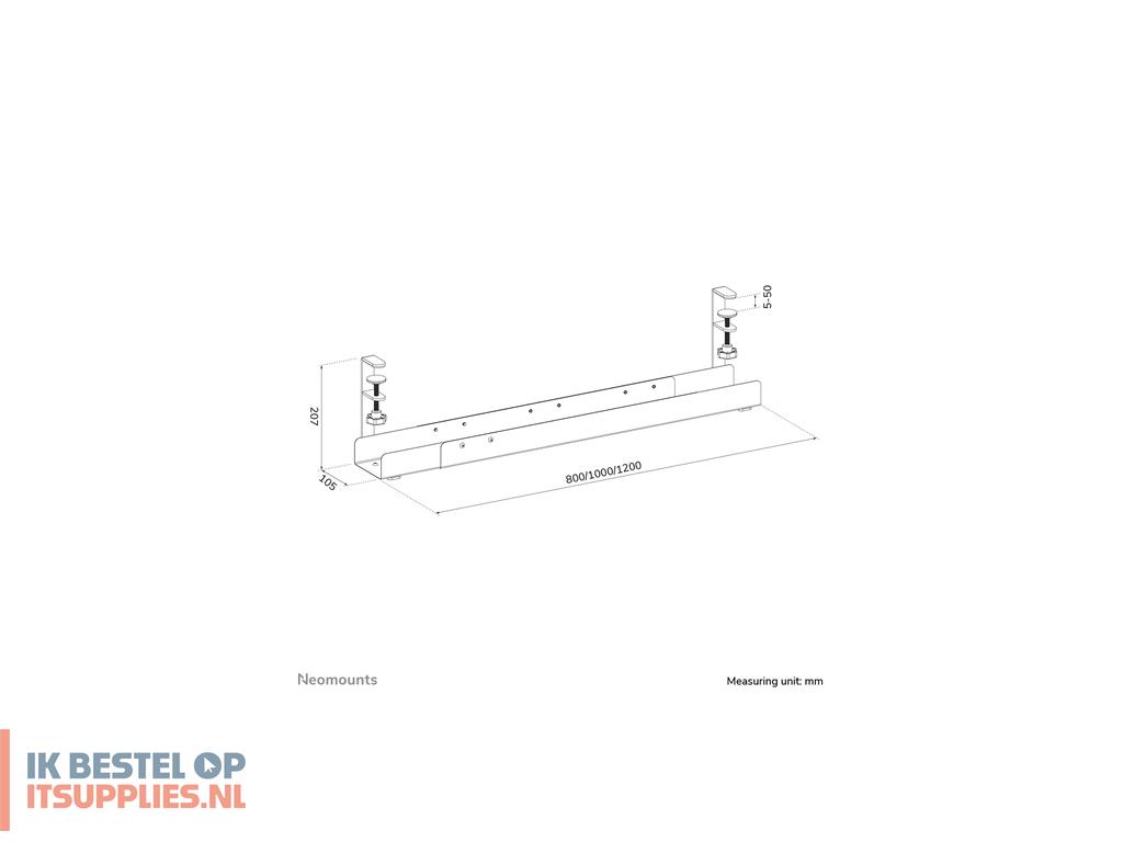 1725913-neomounts_ads07-120bl_kabelbeheersysteem_zwart_1_stuks