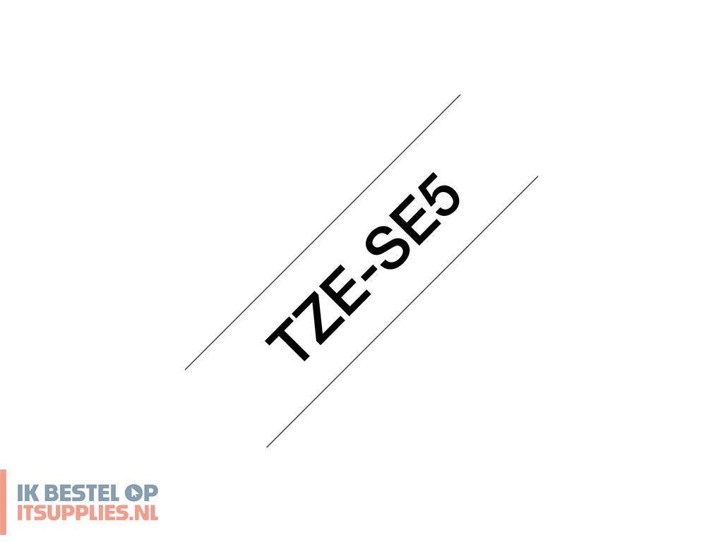 2222039-brother_tze-se5_labelprinter-tape_zwart_op_wit_tztze